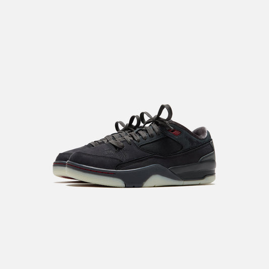 Jordan x Who Decides War WMNS Flight Court SP - Black / Varsity Red / Off Noir / Muslin