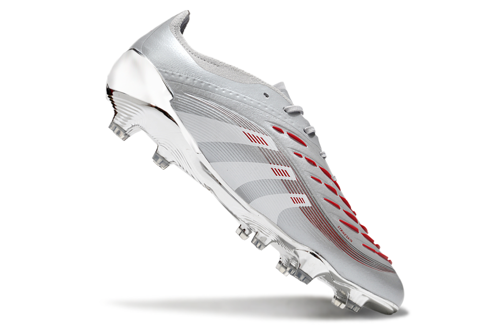 Adidas Predator Elite FG JUDE BELLINGHAM Chrome Dream - Silver Metallic/Legacy Burgundy/Maroon Limited Edition
