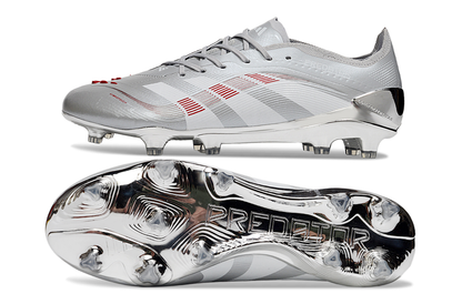 Adidas Predator Elite FG JUDE BELLINGHAM Chrome Dream - Silver Metallic/Legacy Burgundy/Maroon Limited Edition