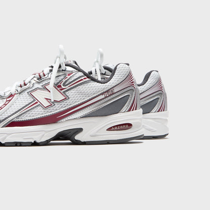 New Balance 740 - White / Mercury Red