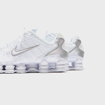Nike Shox TL - White / Metallic Silver / Max Orange