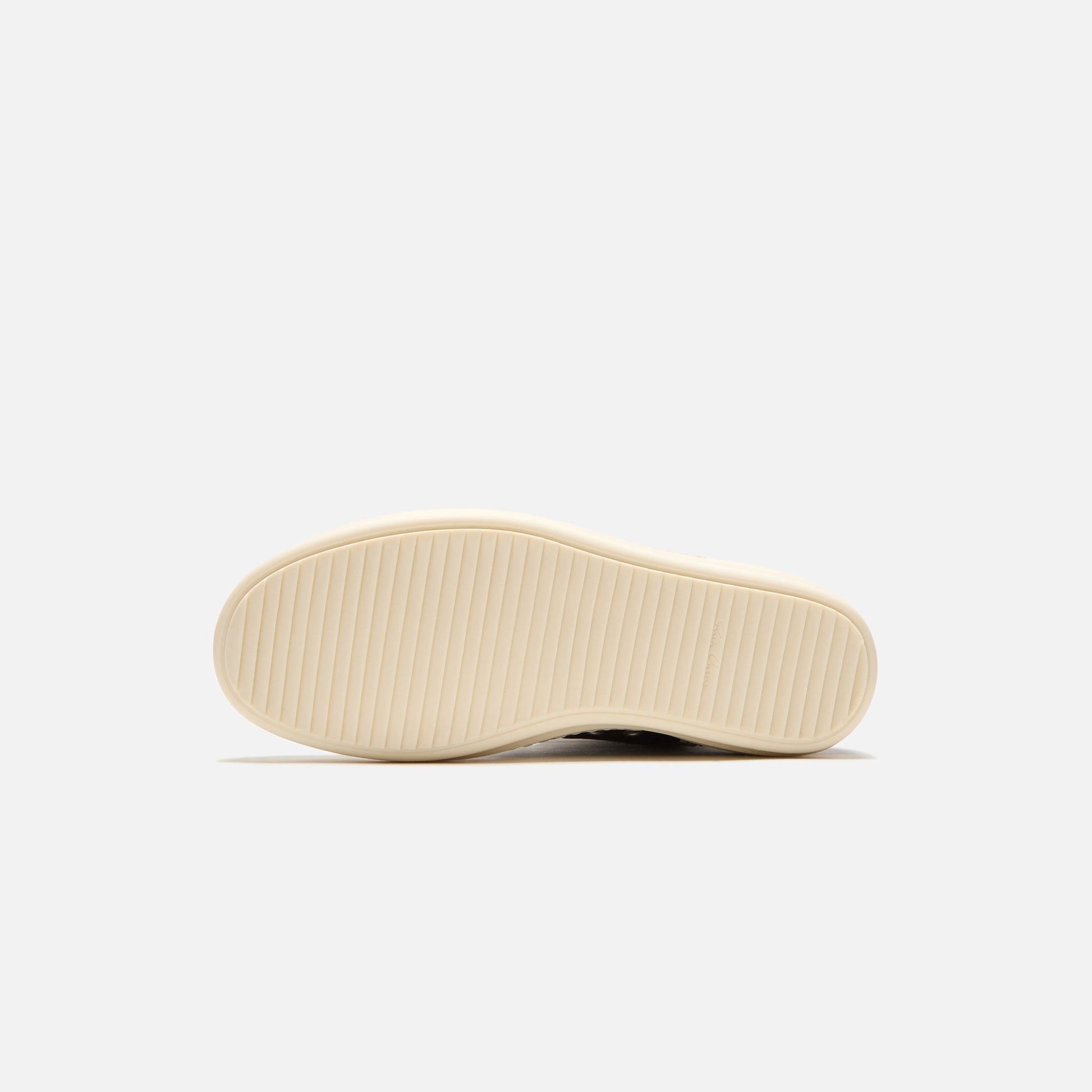 Rick Owens Scarpe In Pelle Sneakers - Black / Milk / Milk