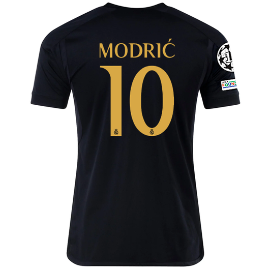 adidas Real Madrid Luka Modric Third Jersey w/ Champions League + Club World Cup